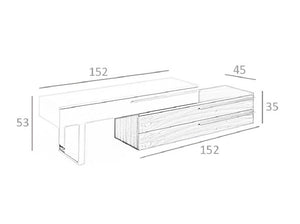 ANGEL CERDÁ Mueble TV nogal