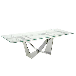 ANGEL CERDÁ Mesa comedor extensible cristal